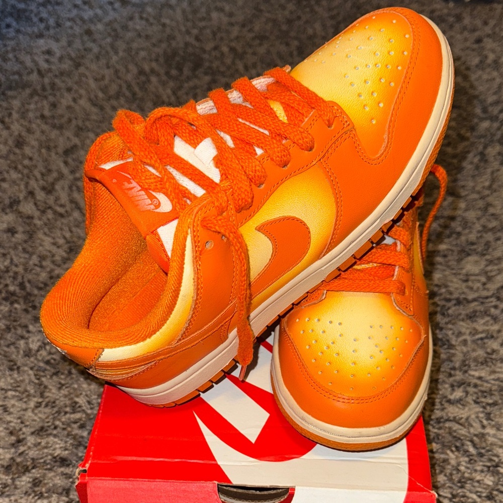 Nike Bright Orange dunks